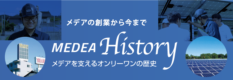メデアの創業から今まで MEDEA History メデアを支えるオンリーワンの歴史
